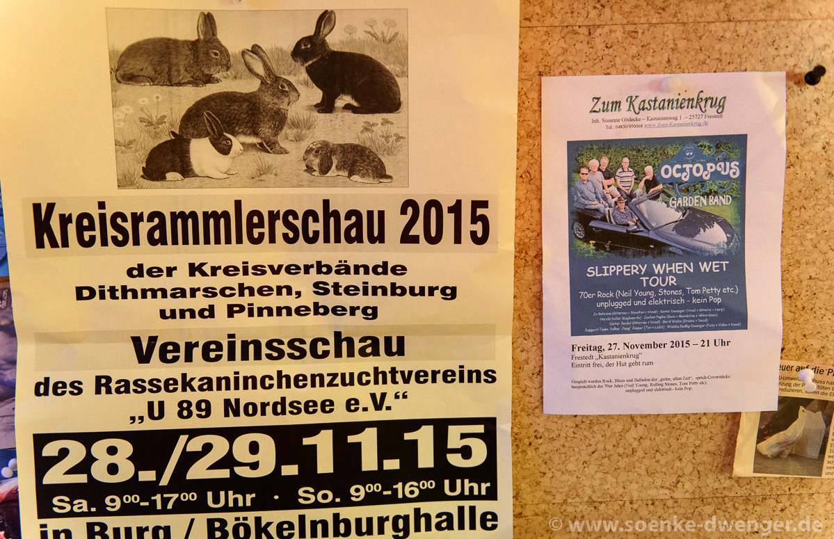 Aushang und Plakat