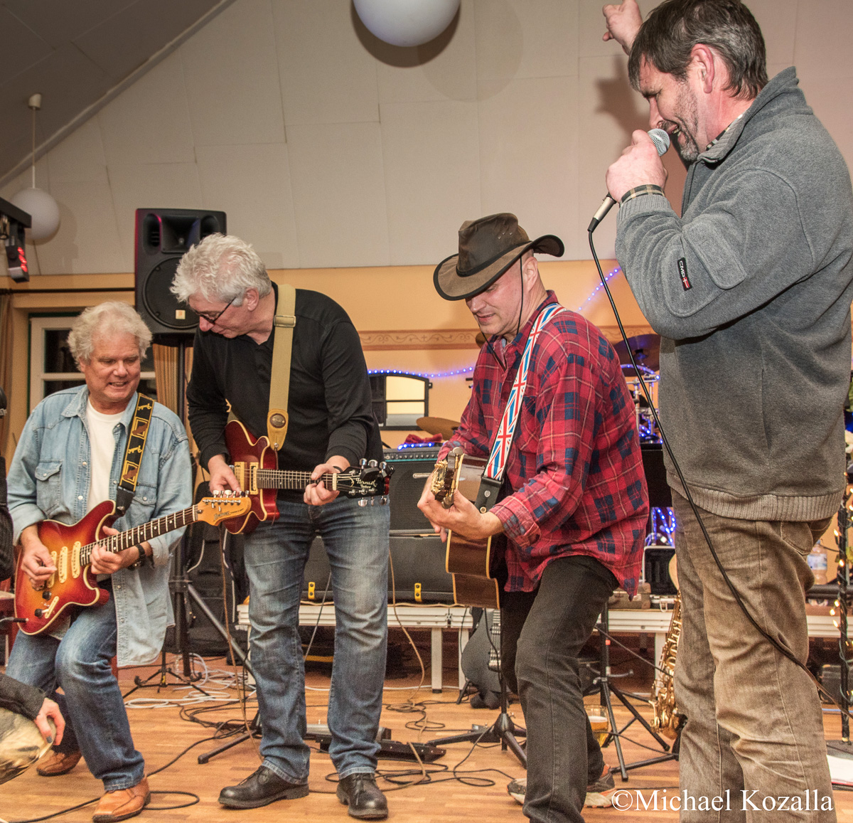 OGB mit Gastsänger Rolf Eis (ehem. "St. Jürgen Blues Band" und "Die Gesegneten Cordhosen")